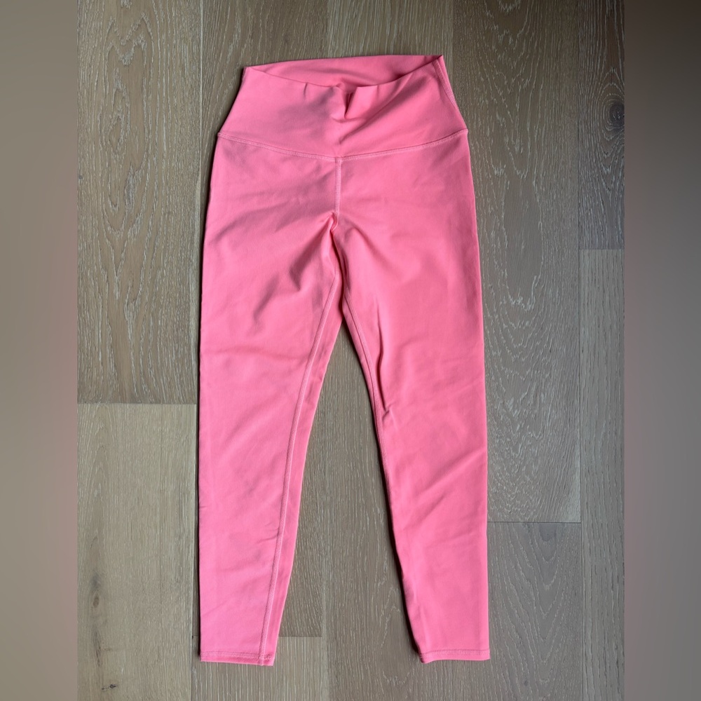 Alo yoga coral pink neon airbrush Leggings